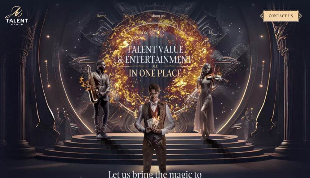 AV Talent Group website